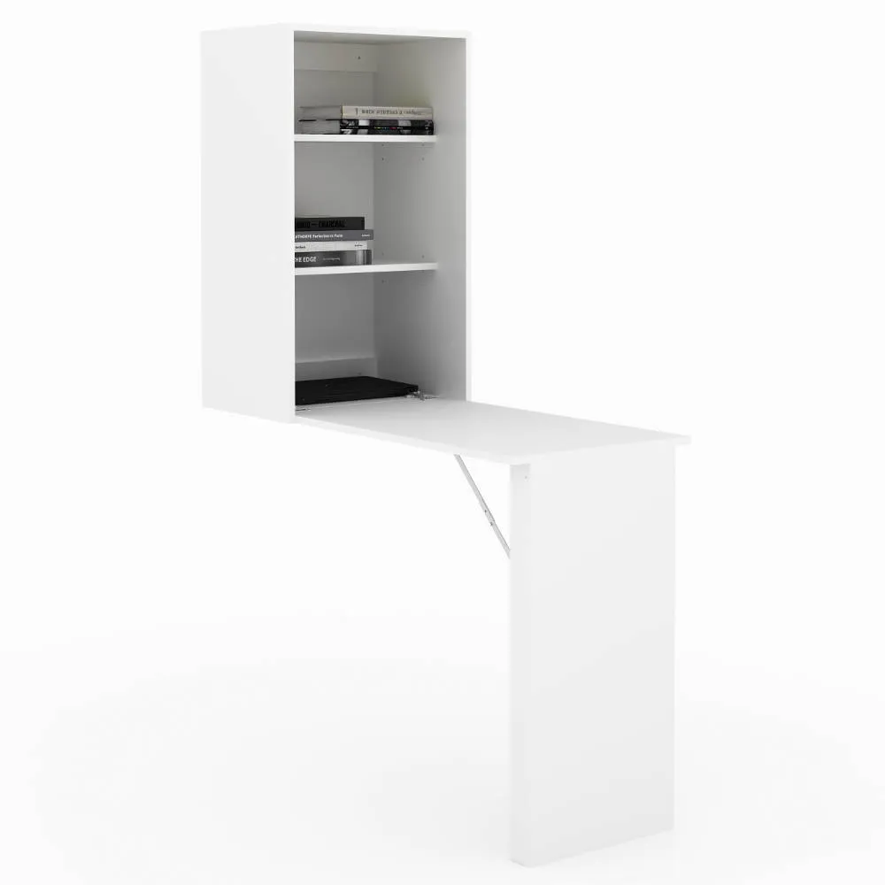 Armario com Mesa Tecno Mobili AM-3106 Branco SE