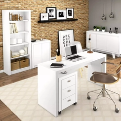 Estante Aberta 4 Prateleiras Tecno Mobili Branco