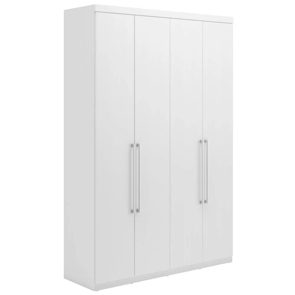 Guarda Roupa 4 Portas THB Monterrey New 4562 com 2 Gavetas Branco Sensitive SE