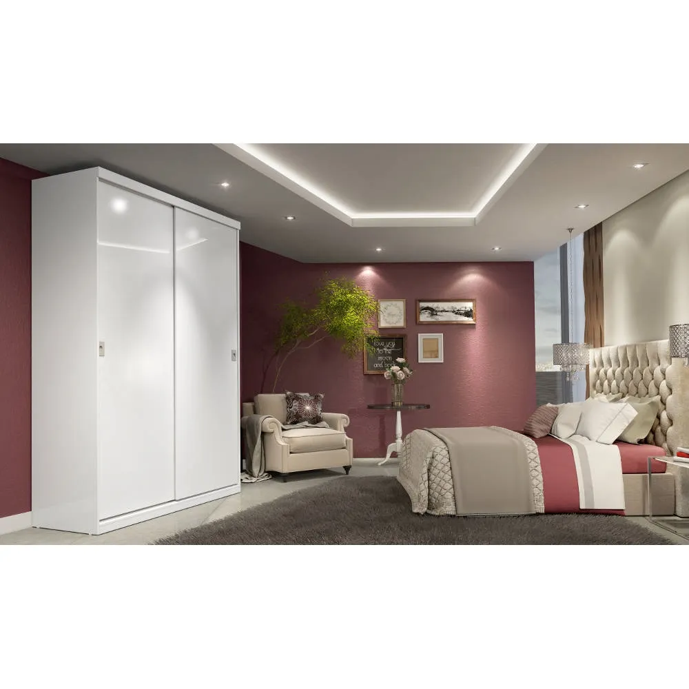 Guarda Roupa 2 Portas THB Harmony 4307 com 2 Gavetas Branco SE