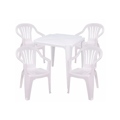 Mesa Plástica Mor Bela Vista Branca
