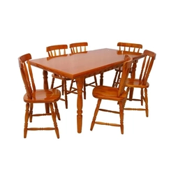 Mesa para 6 Lugares Piratini Daiana 102LB Mel Brilho