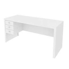 Escrivaninha 3 Gavetas Tecno Mobili ME-4113 Branco