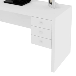 Escrivaninha 3 Gavetas Tecno Mobili ME-4113 Branco