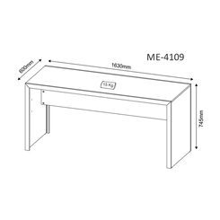 Escrivaninha 163cm Tecno Mobili Branco SE