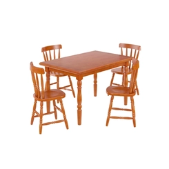 Mesa para 4 Lugares Piratini 103LB Mel Brilho