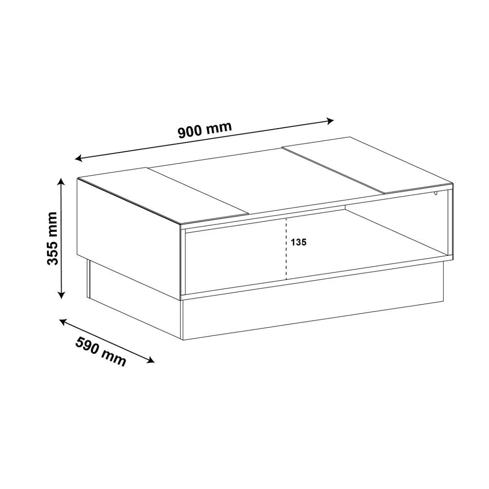 Mesa de Centro Artely Detroit 3968 Off White SE