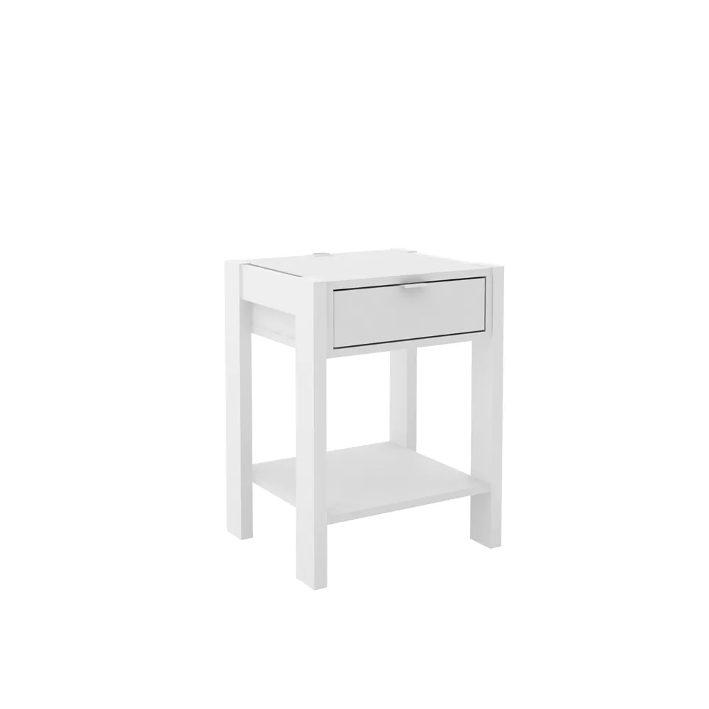 Mesa de Cabeceira Tecno Mobili AZ1016 Branco SE