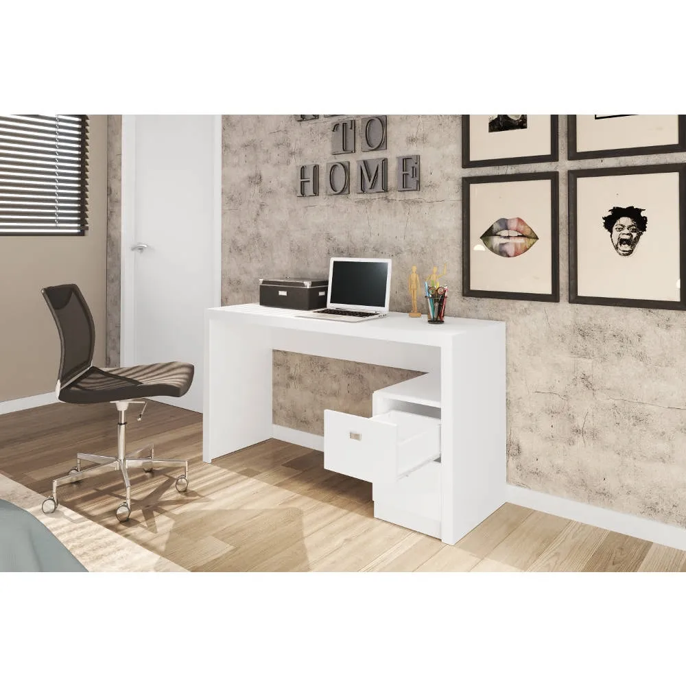 Mesa de Escritório Tecno Mobili ME4130 Branco SE