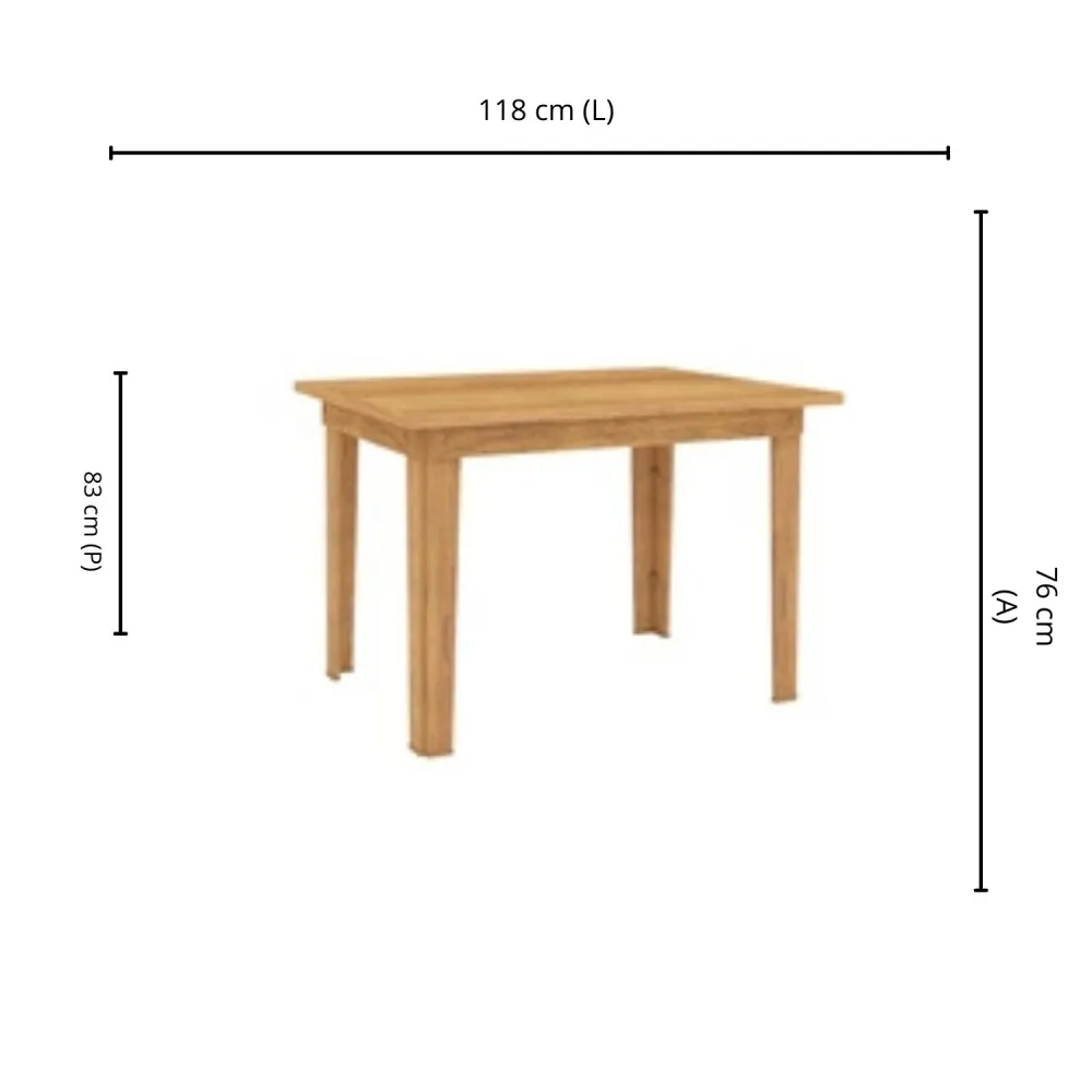 Mesa Fixa Canção 11300 Caramelo