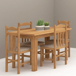 Mesa Fixa para 6 Lugares Móveis Canção Cinamomo