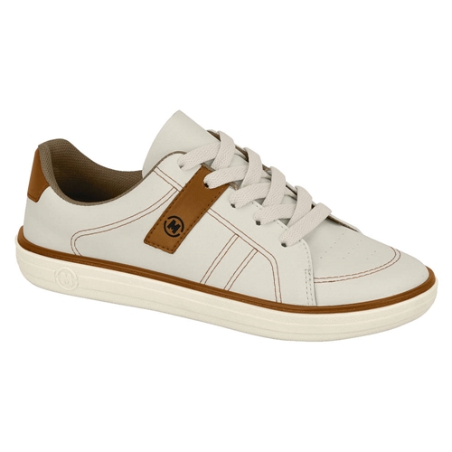 Sapatênis Infantil Molekinho 2827102 Branco/Pinhão