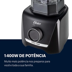 Liquidificador 3,2L 15 Velocidades 1.400W Oster OLIQ610 Preto