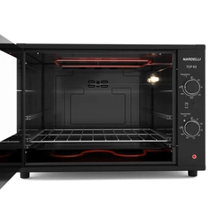 Forno Elétrico 60L Interior Esmaltado Top60 Nardelli Preto