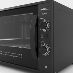 Forno Elétrico 60L Interior Esmaltado Top60 Nardelli Preto