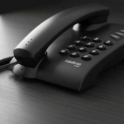 Telefone Fixo com Fio Intelbras Pleno Preto
