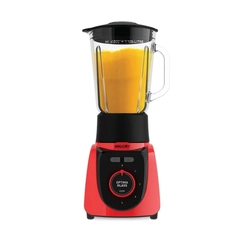 Liquidificador 1,8L 4 Velocidades + Turbo 900W Mallory Optima Glass Vermelho