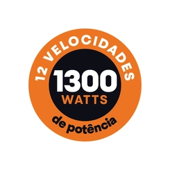 Liquidificador 3,1L 12 velocidades 1.300W Mallory Taurus Preto