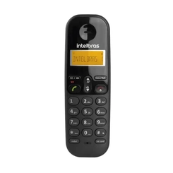 Telefone Fixo Sem Fio com Display Luminoso Intelbras TS3110 Preto