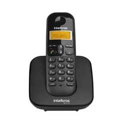 Telefone Fixo Sem Fio com Display Luminoso Intelbras TS3110 Preto