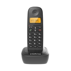 Telefone Fixo Sem Fio com Display Luminoso Intelbras TS2510 Preto