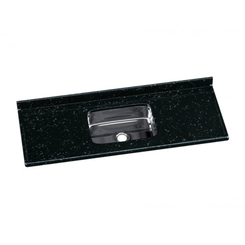Pia Rorato 140cm Roralit Cuba Inox Preta SE