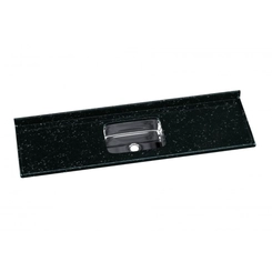 Pia Rorato 180cm Roralit Cuba Inox Preta SE