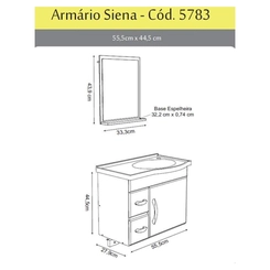 Conjunto de Banheiro Rorato Siena 578302 Branco SE