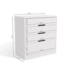 Cômoda Kappesberg 4 Gavetas S824 Branco