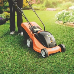 Cortador de Grama Elétrico 1.300W com Cesto Coletor 18L Tramontina CE35P Laranja