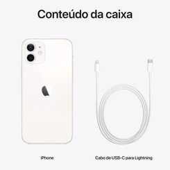 iPhone 12 Apple 64GB Tela 6.1" Câmera Dupla 12MP e Selfie 8MP Branco