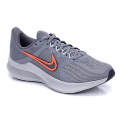 tenis nike cinza laranja