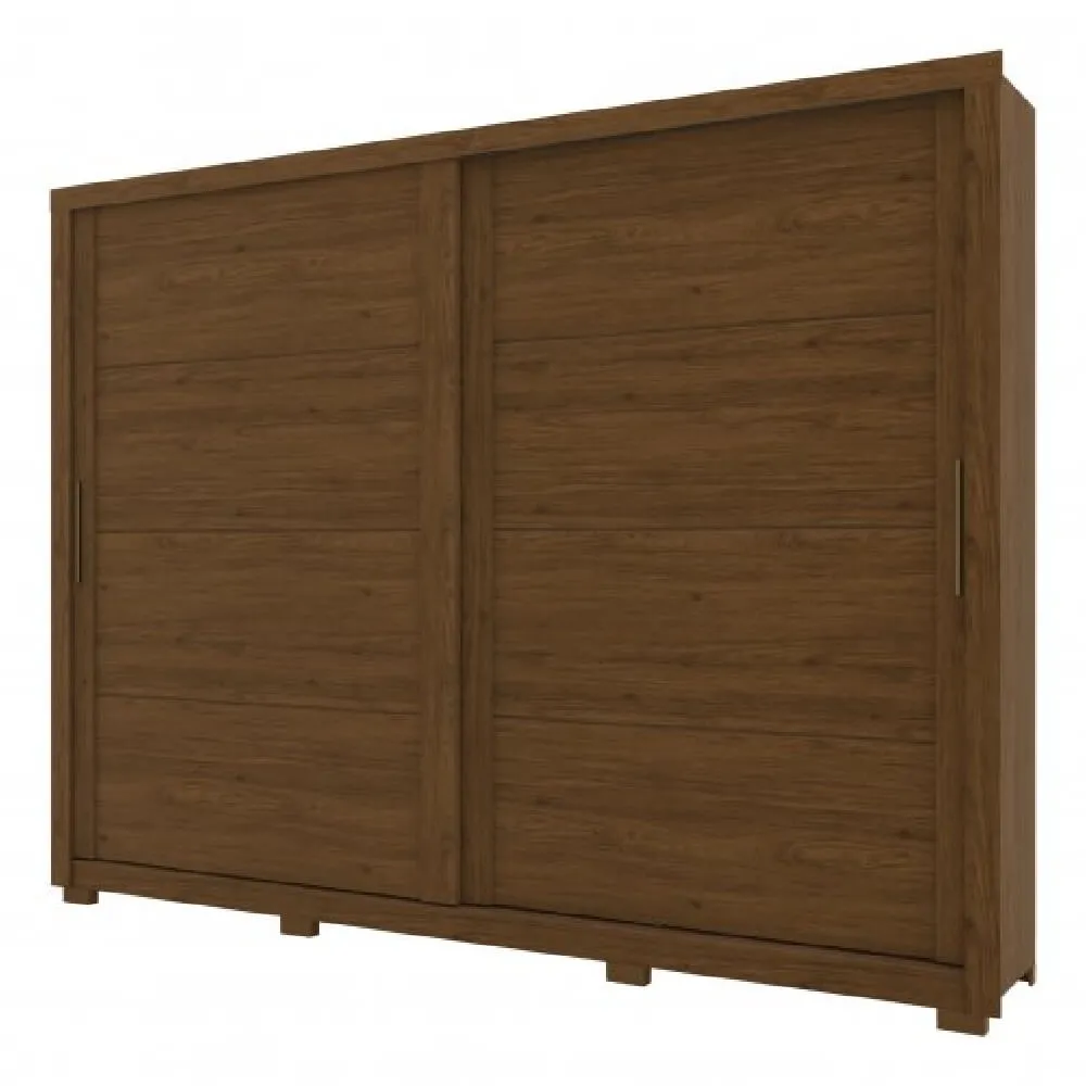 Guarda Roupa 2 Portas Henn Palace D237-130 com 4 Gavetas Castanho SE