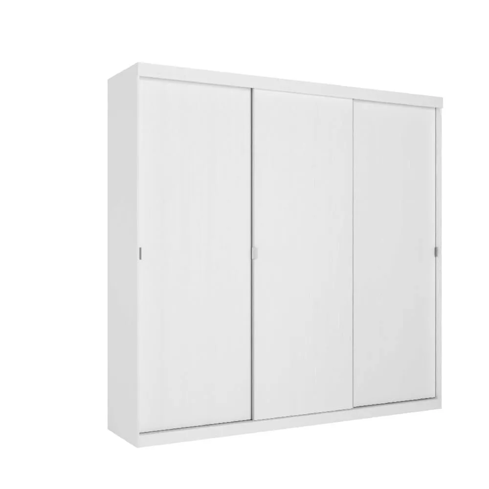 Guarda Roupa 3 Portas THB Prime 4563 com 4 Gavetas Branco Sensitive SE