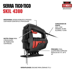 Serra Vertical Tico-Tico 380W Skil 4380 Preta