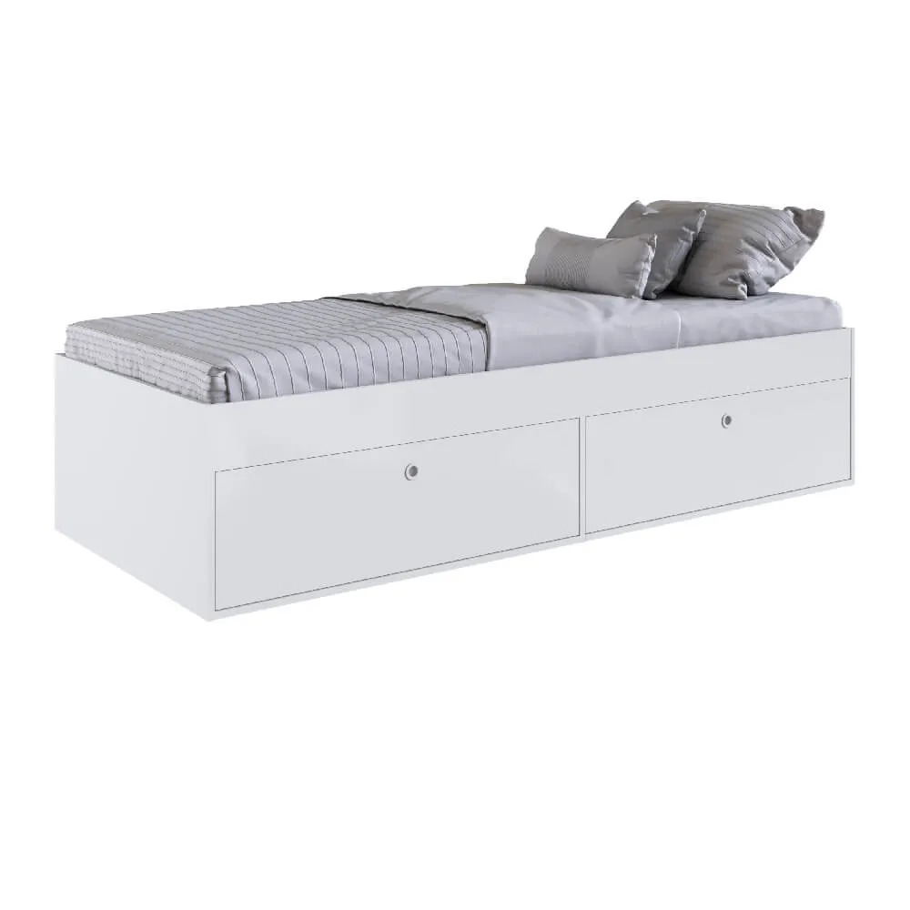 Cama Solteiro Art In Móveis Tokio CM800 BR Branco SE