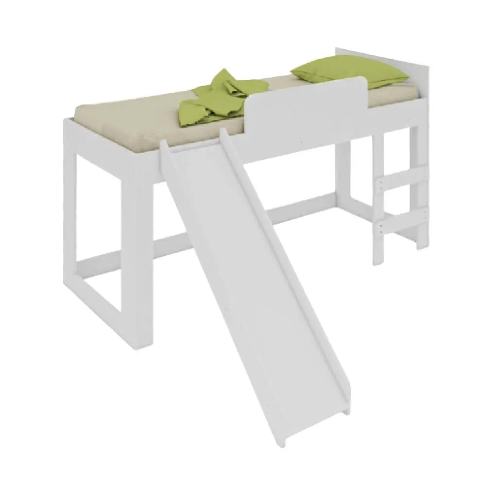 Cama Infantil Art In Móveis Childrens House CM090 BR Branco SE