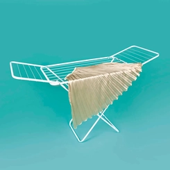 Varal de Chão com Abas Dobrável Slim Mor 6105 Branco
