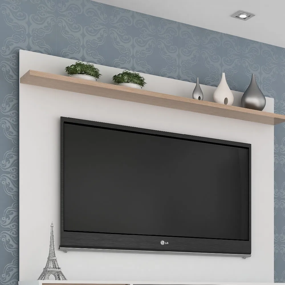 Painel para TV até 40" Quiditá Benevello 2034 Branco/Siena SE