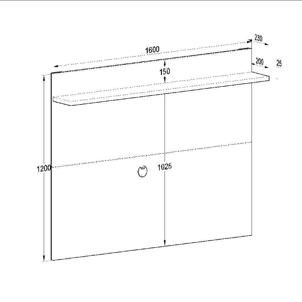 Painel para TV até 50" Quiditá Benevello 2035 Branco/Siena SE