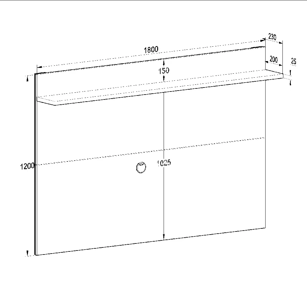 Painel para TV até 55" Quiditá Benevello 2036 Branco/Siena SE