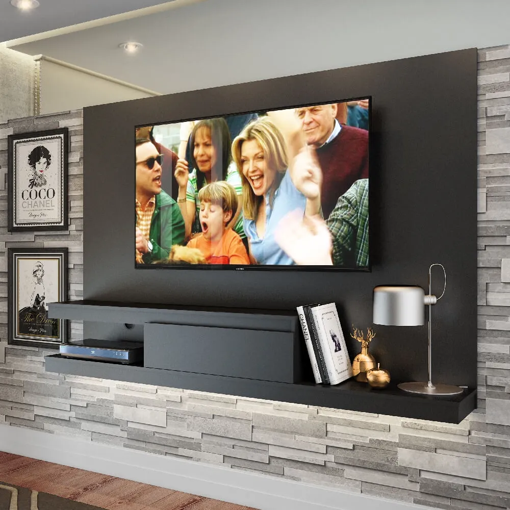 Painel para TV até 50" Quiditá Home KD1601 Preto SE