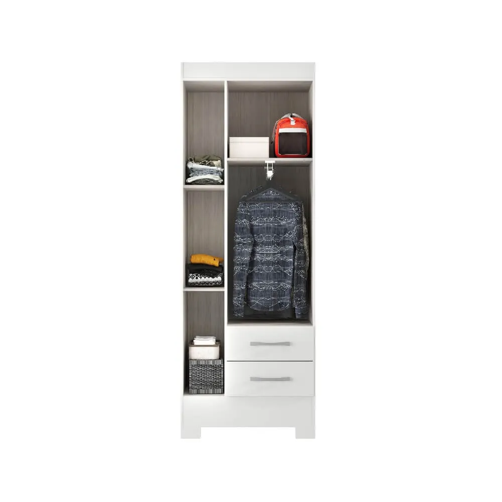 Guarda Roupa 3 Portas Rodial Rio Grande 11GR3223 com 2 Gavetas Branco SE