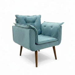 Poltrona MS Decor Silicia PSPT Turquesa