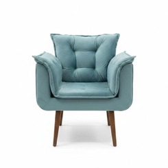 Poltrona MS Decor Silicia PSPT Turquesa