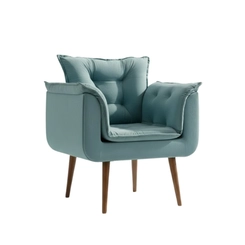 Poltrona MS Decor Silicia PSPT Turquesa