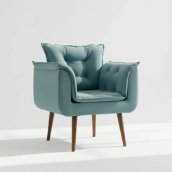 Poltrona MS Decor Silicia PSPT Turquesa