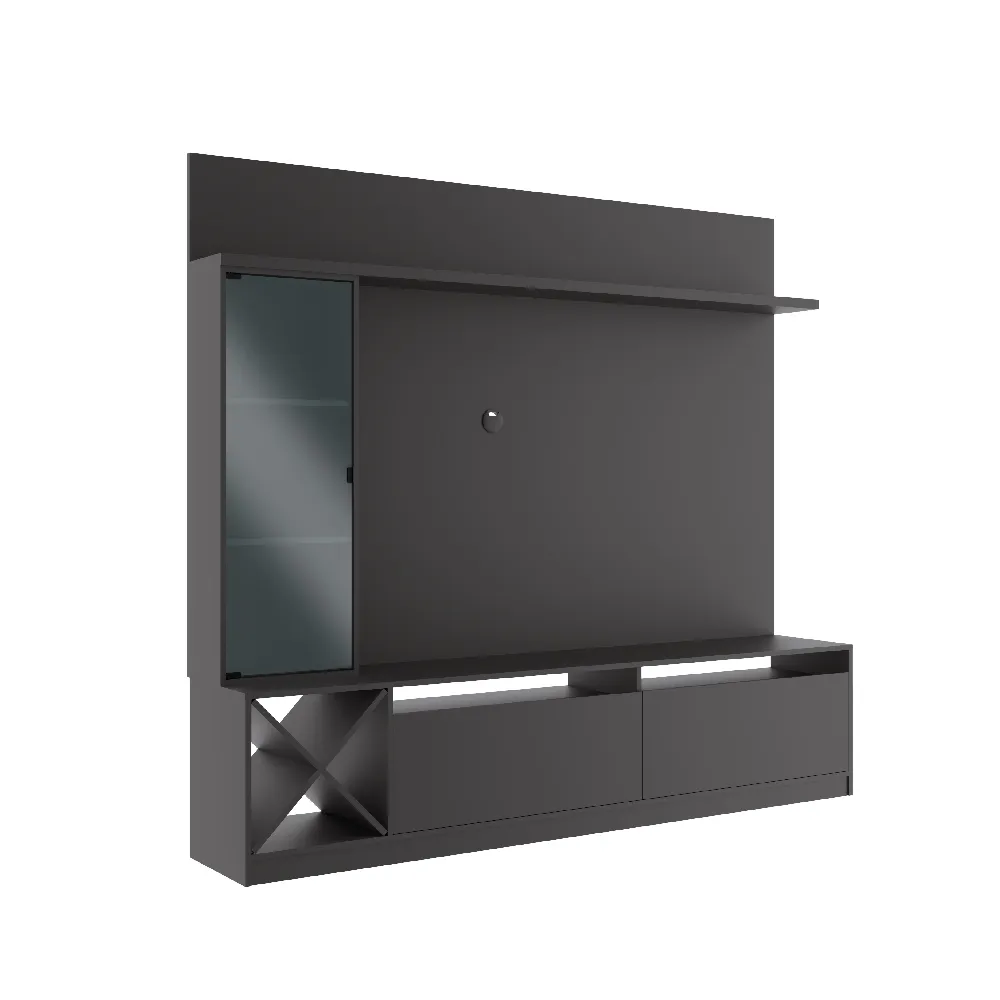 Rack para TV com Painel Quiditá Home 2020 GTX Grafite SE