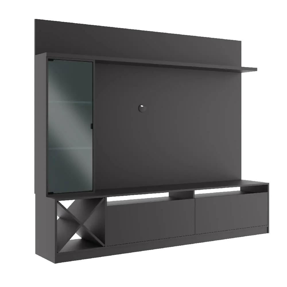 Rack para TV com Painel Quiditá Home 2021 GTX Grafite SE