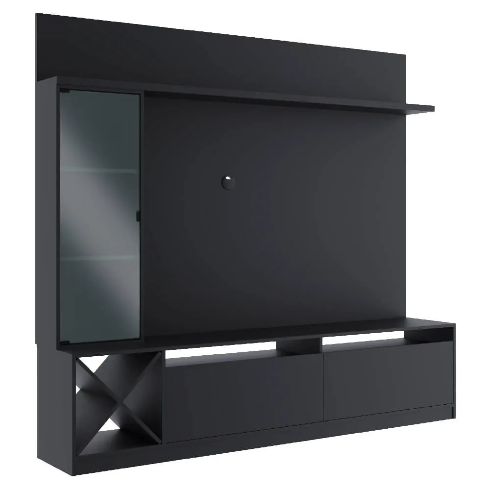 Rack para TV com Painel Quiditá Home 2020 PTX Preto SE